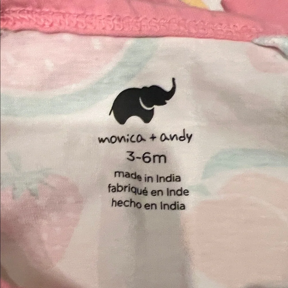 Monica and Andy Pajamas with Fruit 3-6 months